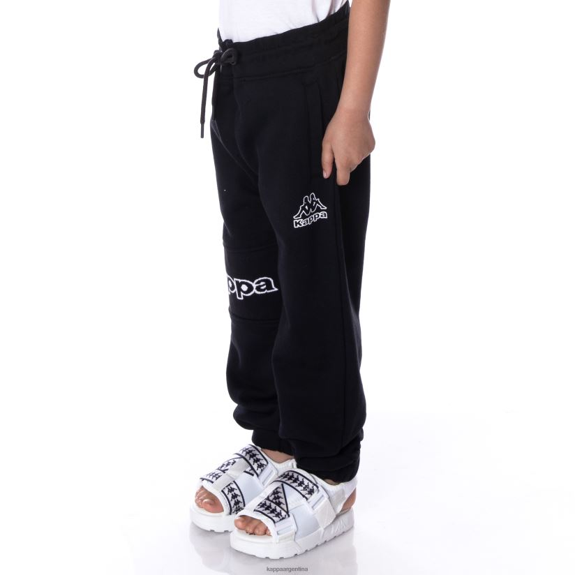 Kappa niños pantalones deportivos arctplus con logo para niños humo negro 2FJJXV564