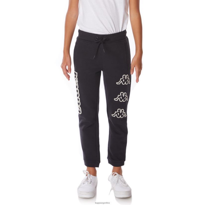 Kappa niños pantalones deportivos arsyx con logo para niños humo negro 2FJJXV568