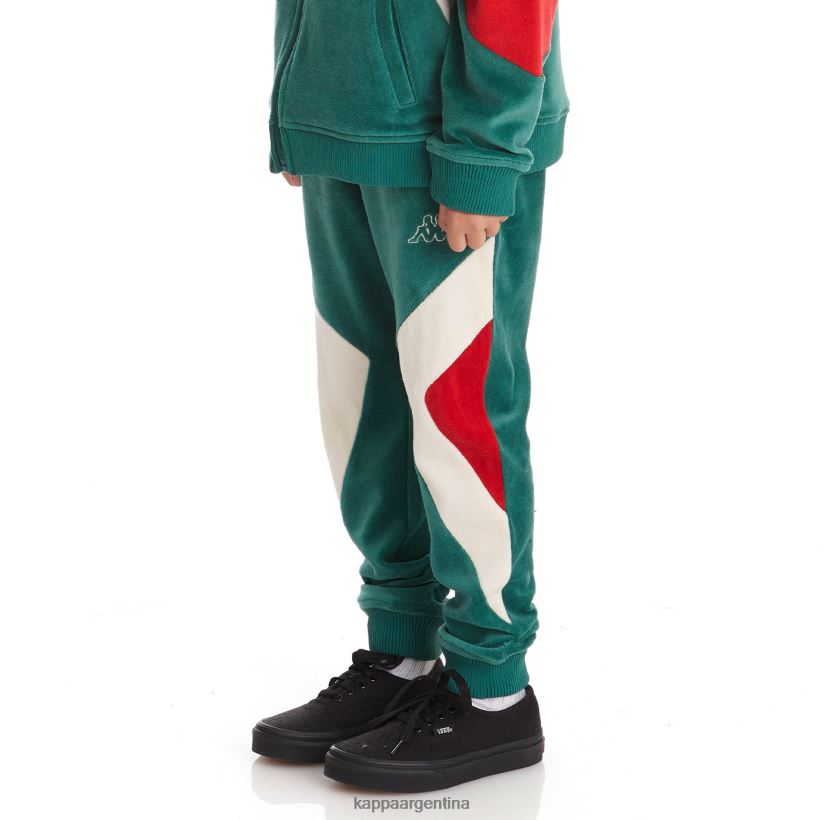 Kappa niños pantalones deportivos ayo con logo para niños verde oscuro 2FJJXV594