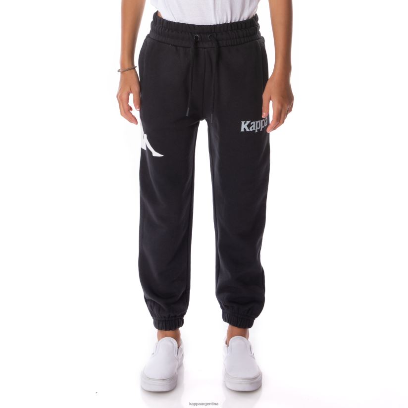 Kappa niños pantalones deportivos coevorden auténticos para niños humo negro 2FJJXV572