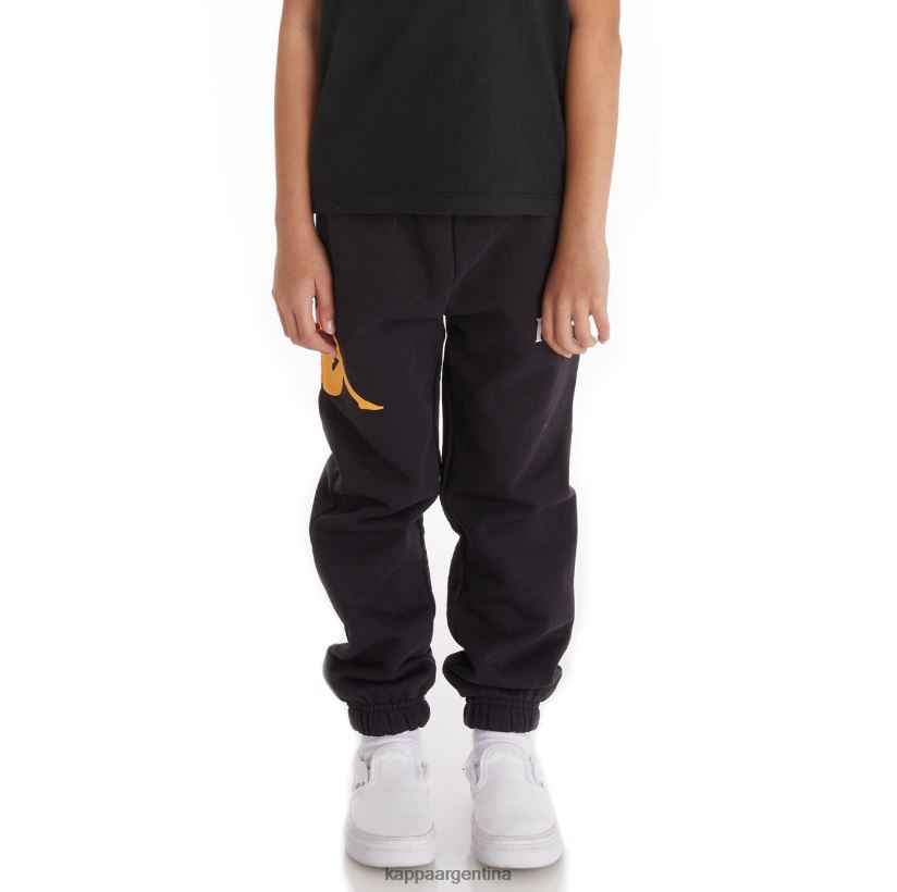 Kappa niños pantalones deportivos coevorden auténticos para niños humo negro 2FJJXV582