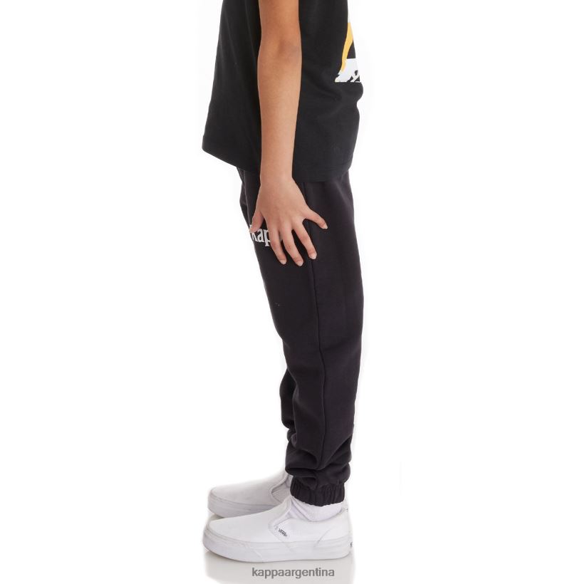 Kappa niños pantalones deportivos coevorden auténticos para niños humo negro 2FJJXV582