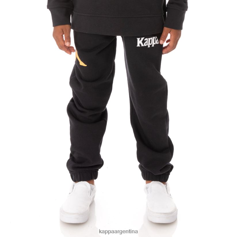 Kappa niños pantalones deportivos coevorden auténticos para niños humo negro 2FJJXV600