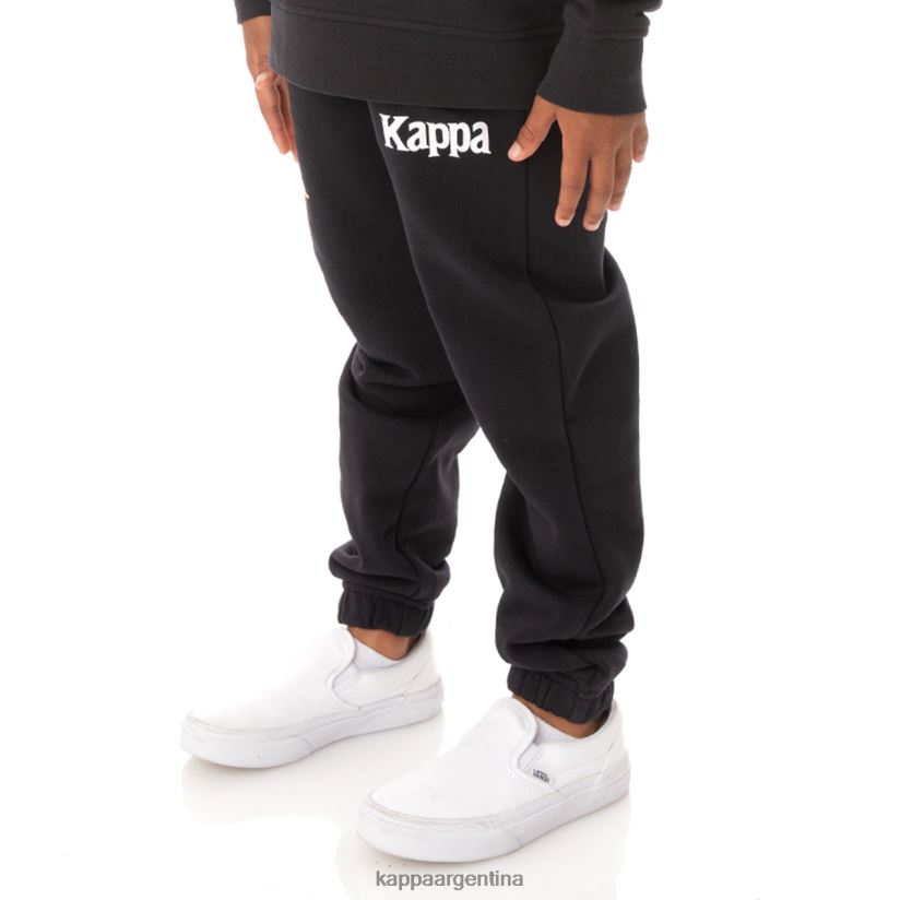 Kappa niños pantalones deportivos coevorden auténticos para niños humo negro 2FJJXV600