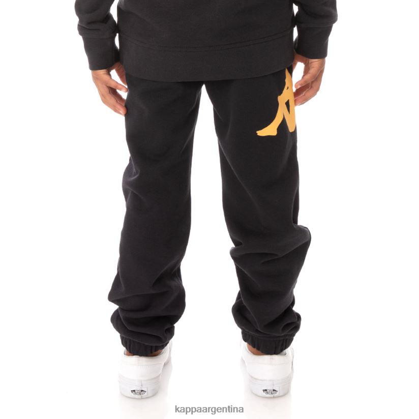 Kappa niños pantalones deportivos coevorden auténticos para niños humo negro 2FJJXV600