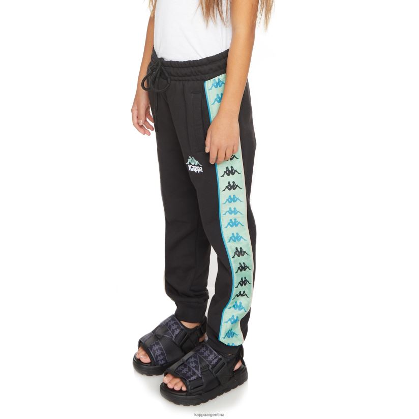 Kappa niños pantalones deportivos de felpa 222 banda jupiter para niños salvia humo negro 2FJJXV566
