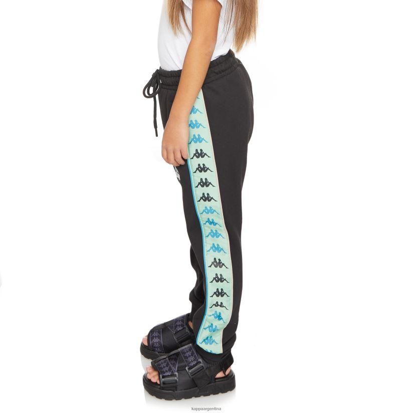 Kappa niños pantalones deportivos de felpa 222 banda jupiter para niños salvia humo negro 2FJJXV566