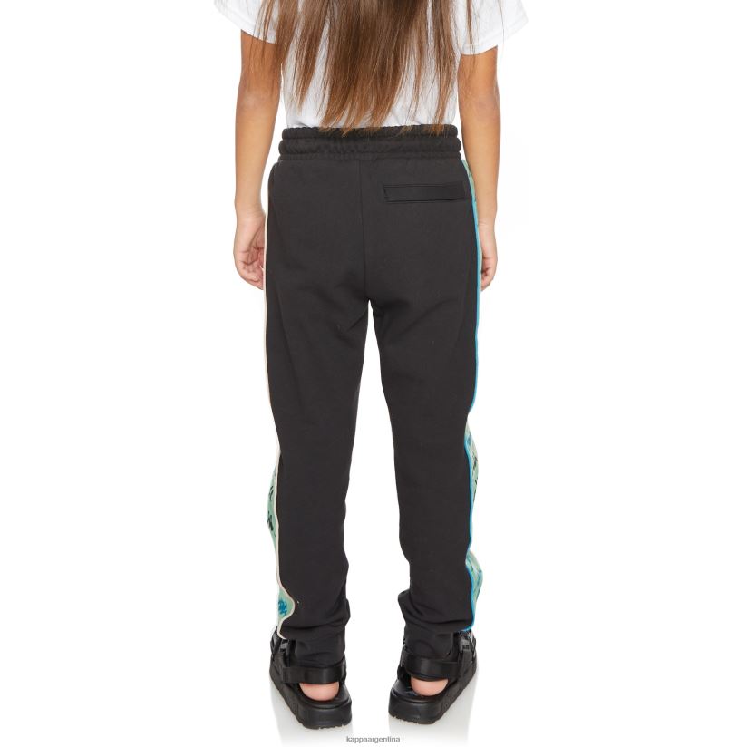 Kappa niños pantalones deportivos de felpa 222 banda jupiter para niños salvia humo negro 2FJJXV566