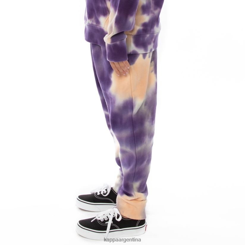 Kappa niños pantalones deportivos de teñido anudado culbio auténticos para niños crema brandy violeta tie-dye 2FJJXV614