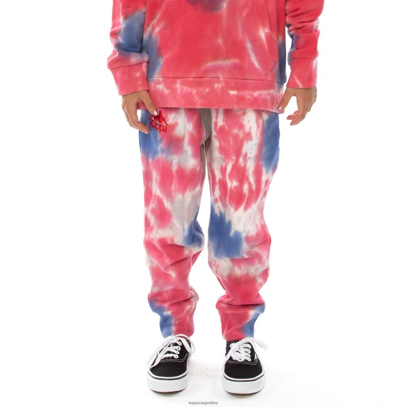 Kappa niños pantalones deportivos de teñido anudado culbio auténticos para niños crema brandy violeta tie-dye 2FJJXV614