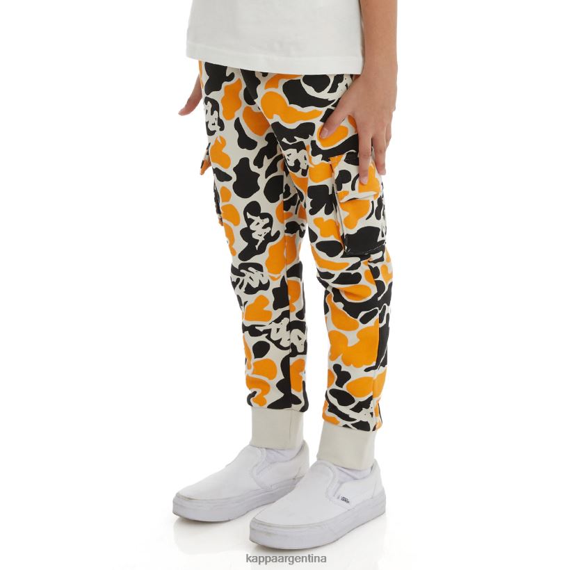 Kappa niños pantalones deportivos pakot auténticos para niños humo negro naranja claro 2FJJXV580