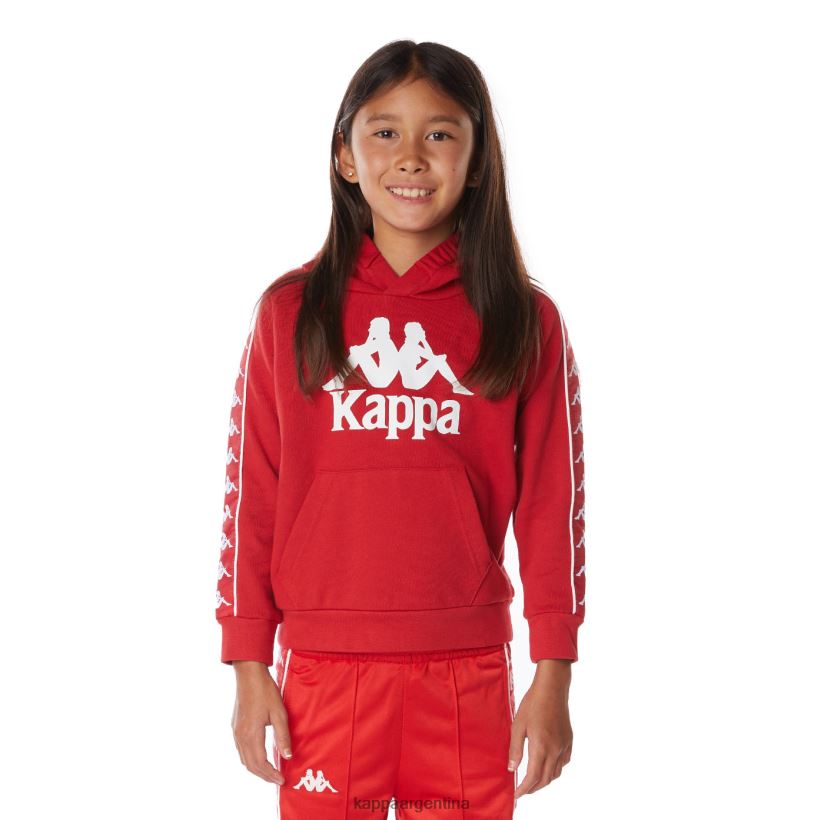 Kappa niños sudadera con capucha 222 banda hurtado 2 para niños rojo 2FJJXV515