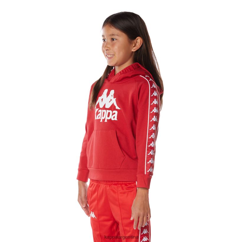 Kappa niños sudadera con capucha 222 banda hurtado 2 para niños rojo 2FJJXV515