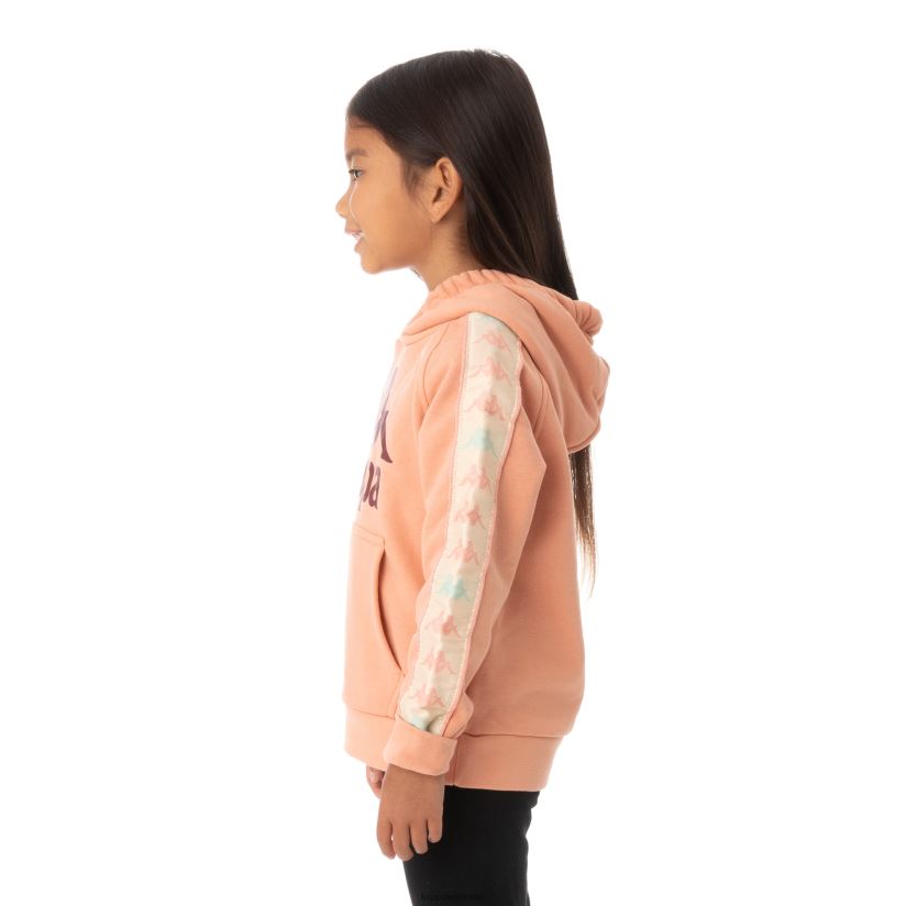 Kappa niños sudadera con capucha 222 banda hurtado 3 para niños coral rosa 2FJJXV551