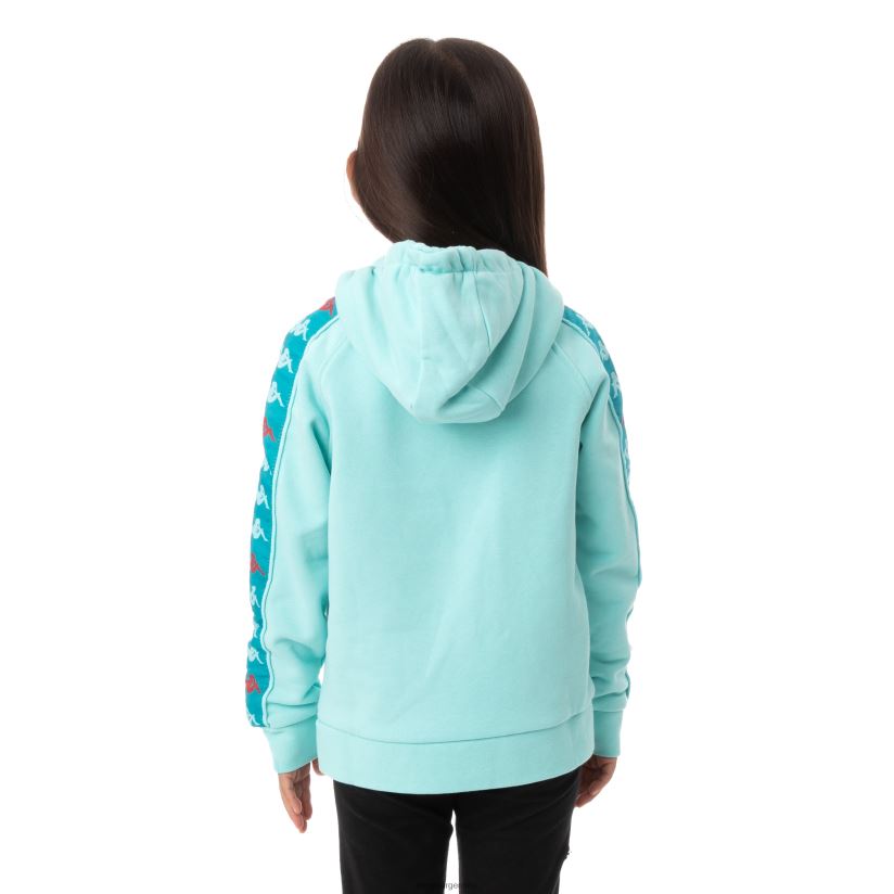 Kappa niños sudadera con capucha 222 banda hurtado 3 para niños pavo real 2FJJXV556