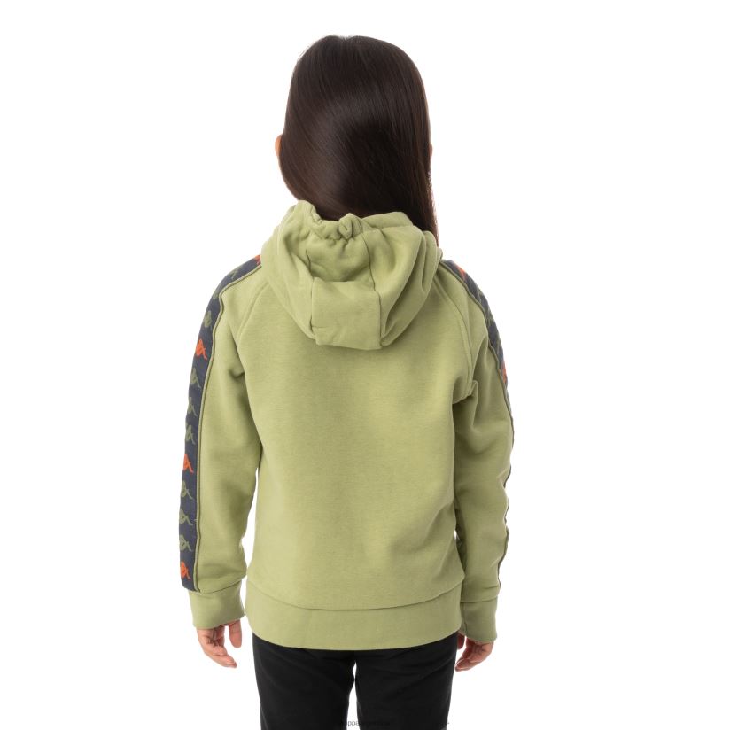 Kappa niños sudadera con capucha 222 banda hurtado 3 para niños salvia verde 2FJJXV550