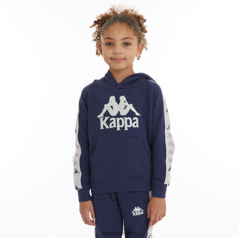 Kappa niños sudadera con capucha 222 banda hurtado 4 para niños Armada 2FJJXV527