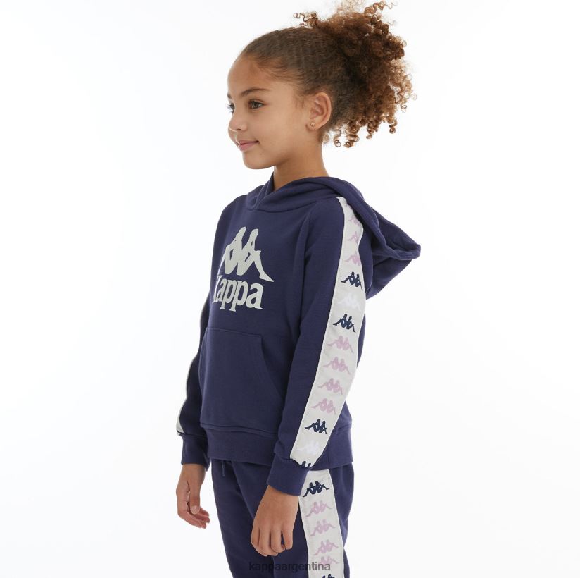 Kappa niños sudadera con capucha 222 banda hurtado 4 para niños Armada 2FJJXV527
