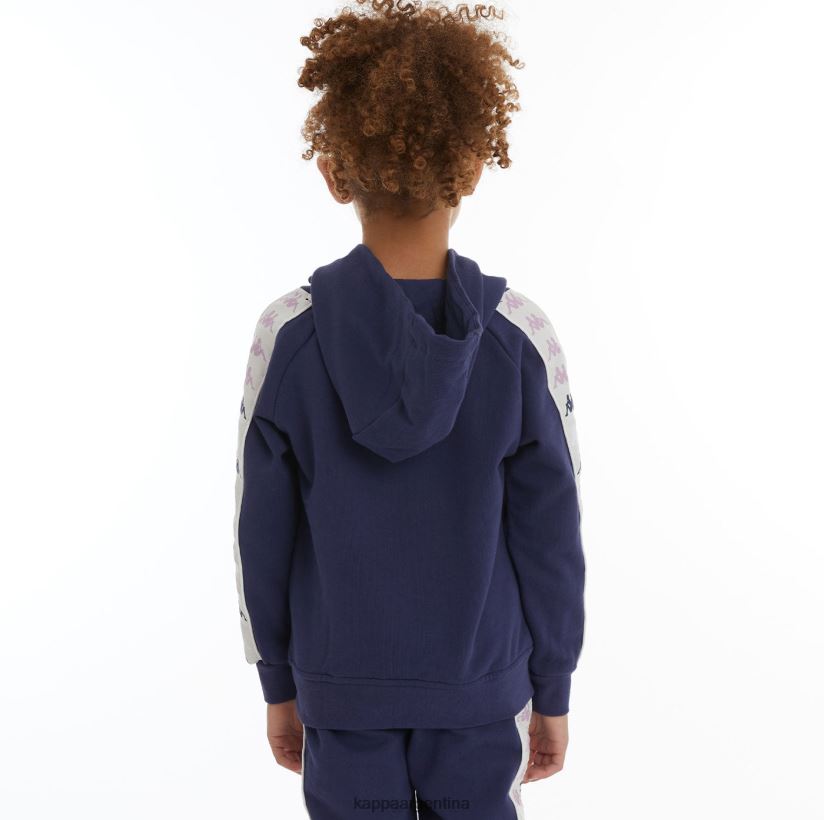 Kappa niños sudadera con capucha 222 banda hurtado 4 para niños Armada 2FJJXV527