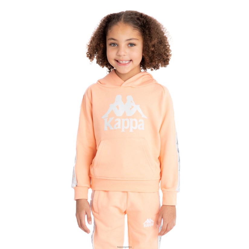 Kappa niños sudadera con capucha 222 banda hurtado 4 para niños durazno 2FJJXV526