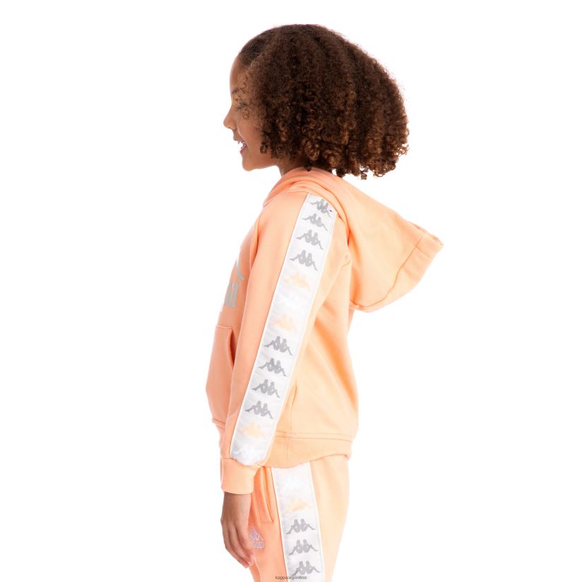 Kappa niños sudadera con capucha 222 banda hurtado 4 para niños durazno 2FJJXV526