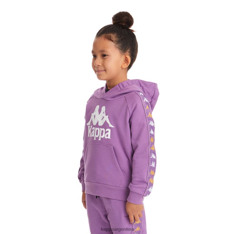 Kappa niños sudadera con capucha 222 banda hurtadon para niños lavanda violeta 2FJJXV535