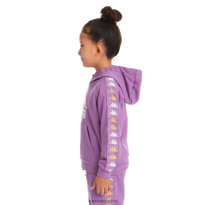 Kappa niños sudadera con capucha 222 banda hurtadon para niños lavanda violeta 2FJJXV535