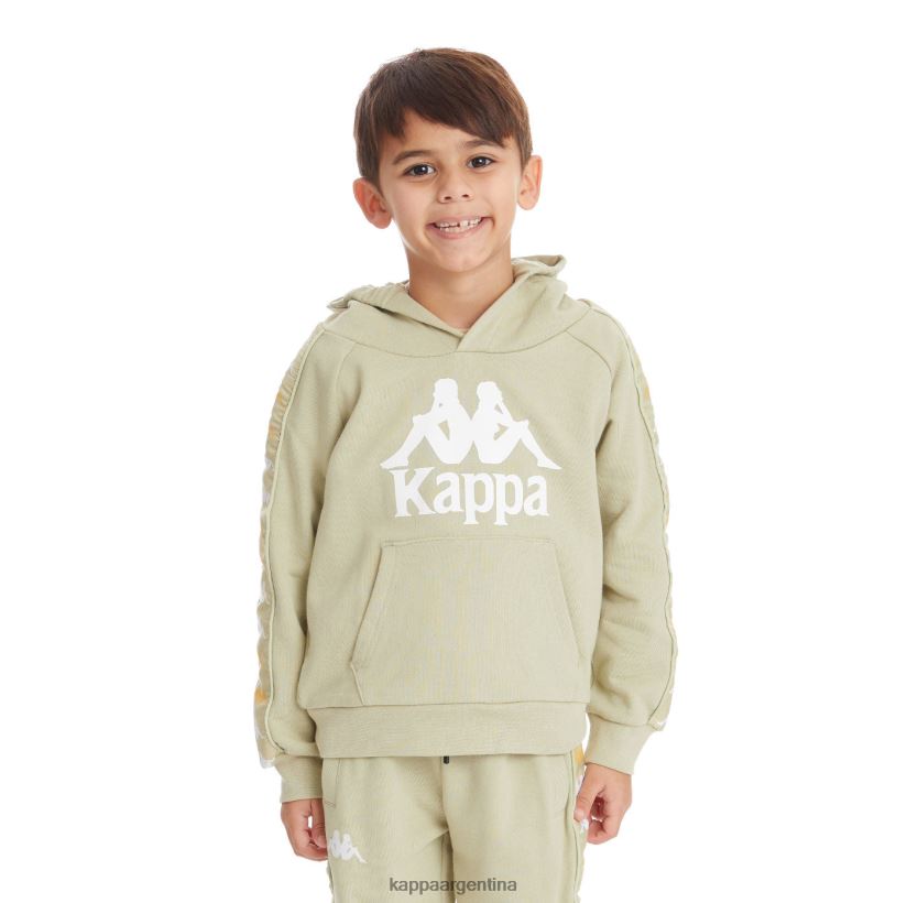 Kappa niños sudadera con capucha 222 banda hurtadon para niños salvia verde 2FJJXV534