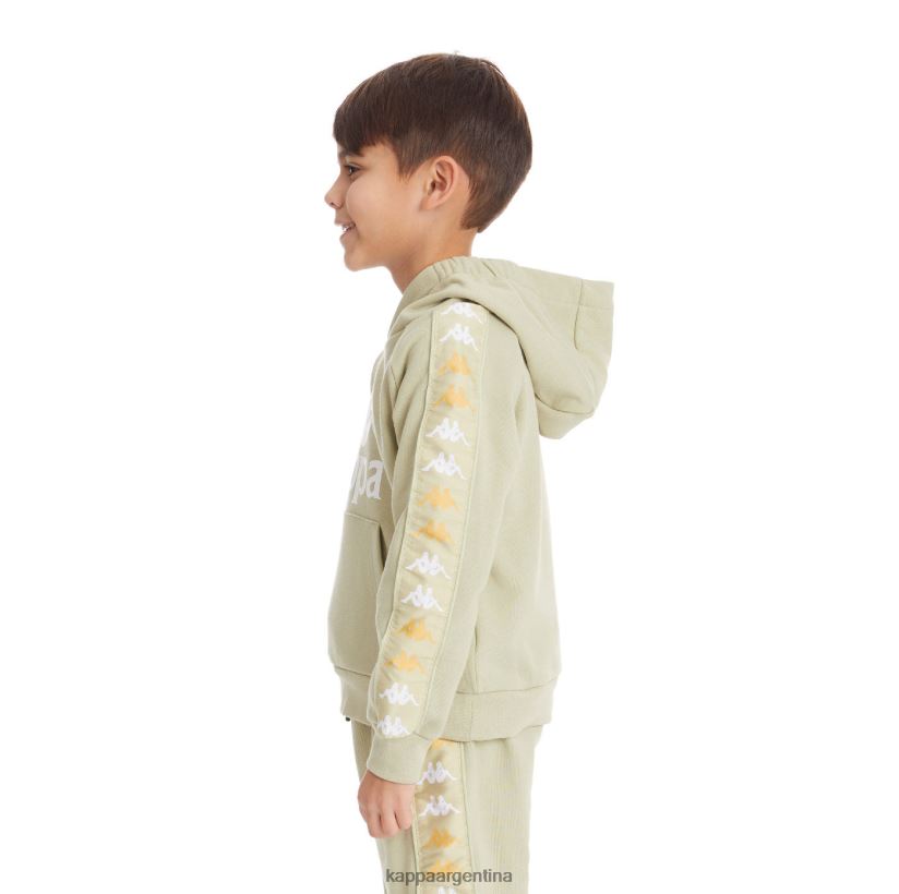 Kappa niños sudadera con capucha 222 banda hurtadon para niños salvia verde 2FJJXV534