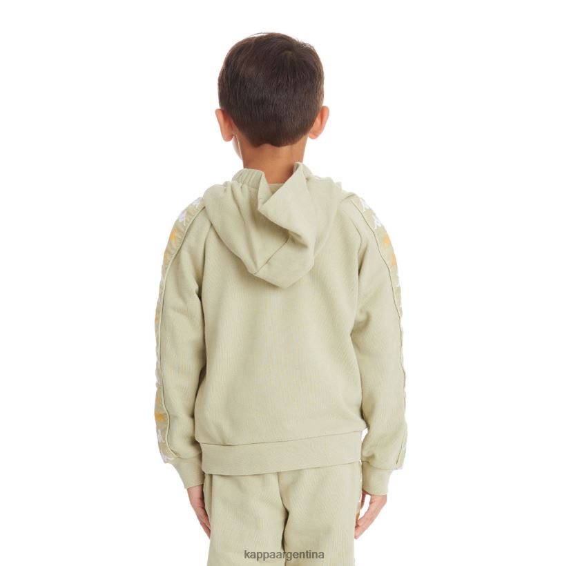 Kappa niños sudadera con capucha 222 banda hurtadon para niños salvia verde 2FJJXV534