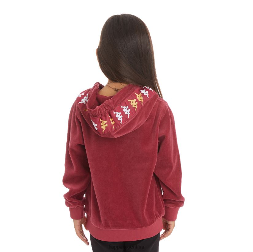 Kappa niños sudadera con capucha 222 banda loredo niños borgoña 2FJJXV540