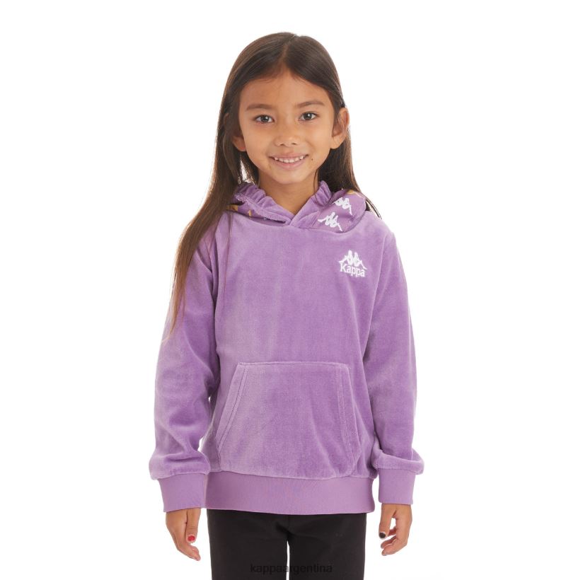 Kappa niños sudadera con capucha 222 banda loredo niños lavanda violeta 2FJJXV533