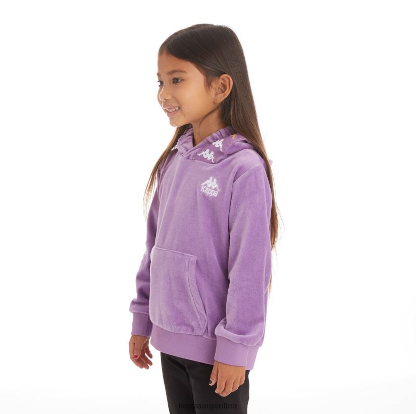 Kappa niños sudadera con capucha 222 banda loredo niños lavanda violeta 2FJJXV533