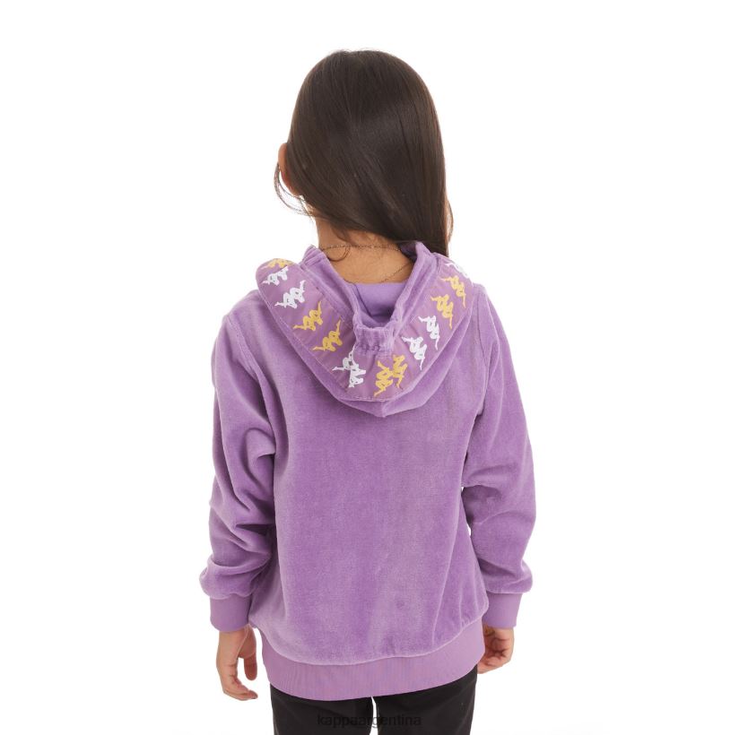 Kappa niños sudadera con capucha 222 banda loredo niños lavanda violeta 2FJJXV533