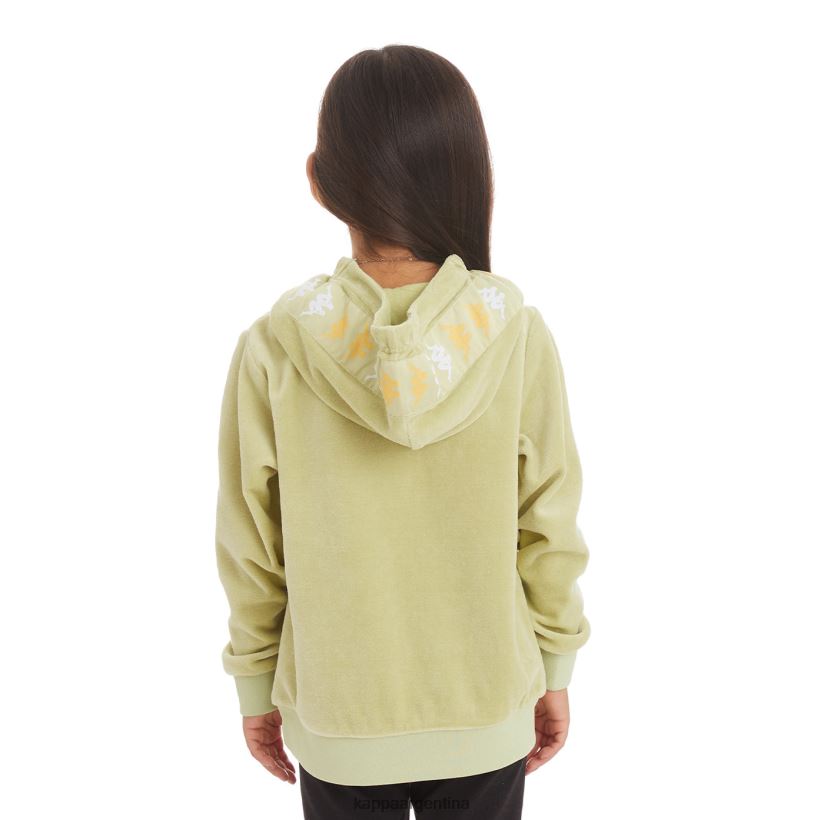 Kappa niños sudadera con capucha 222 banda loredo niños salvia verde 2FJJXV532