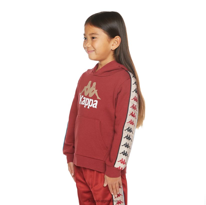 Kappa niños sudadera con capucha 222 banda rocket para niños granate turquesa 2FJJXV507