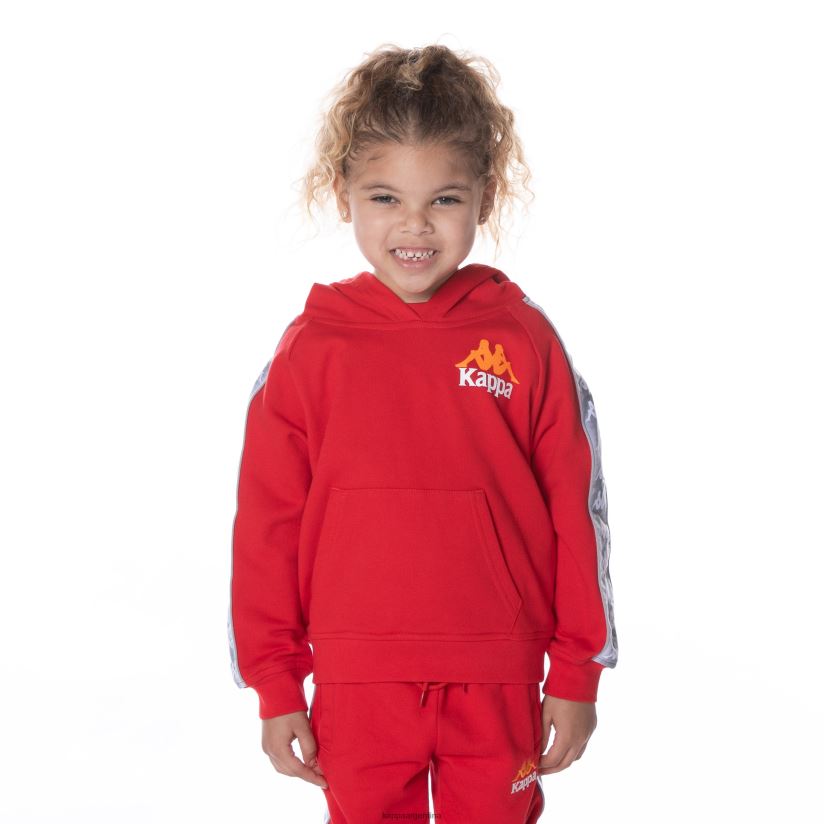 Kappa niños sudadera con capucha 222 banda solgo para niños rojo 2FJJXV502