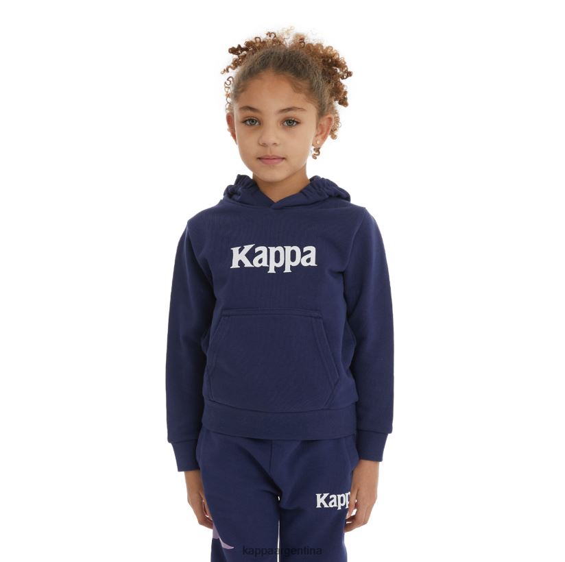 Kappa niños sudadera con capucha haris auténtica para niños Armada 2FJJXV524