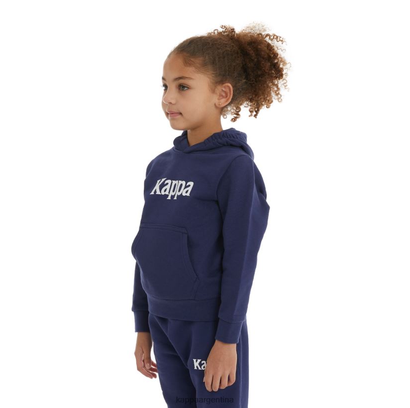 Kappa niños sudadera con capucha haris auténtica para niños Armada 2FJJXV524