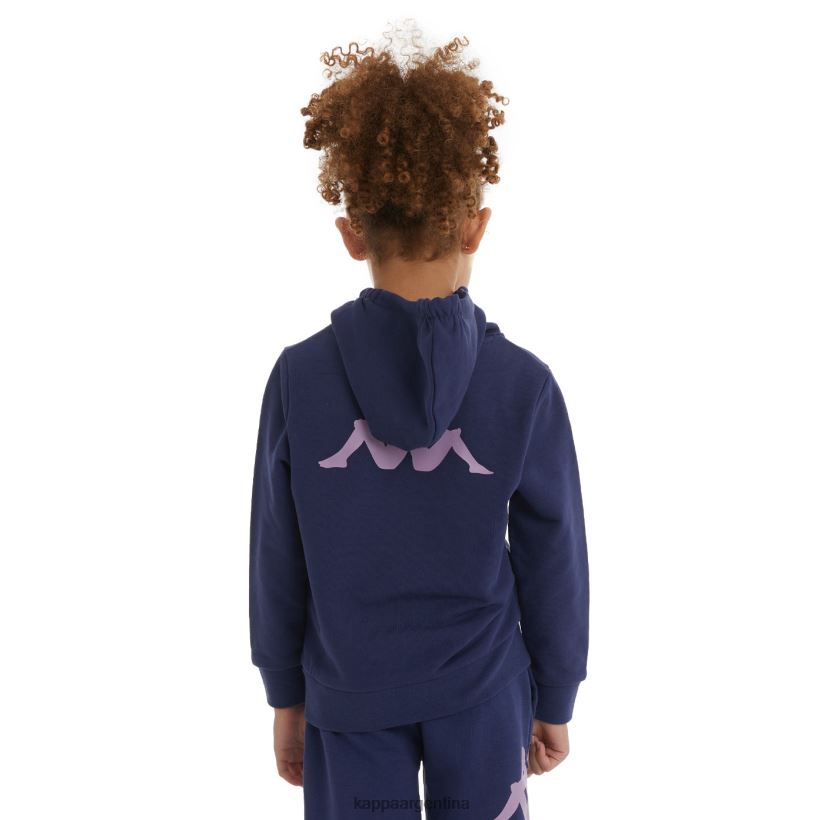 Kappa niños sudadera con capucha haris auténtica para niños Armada 2FJJXV524