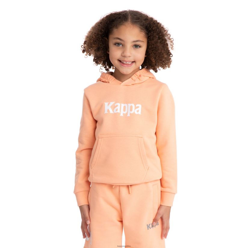 Kappa niños sudadera con capucha haris auténtica para niños durazno 2FJJXV523