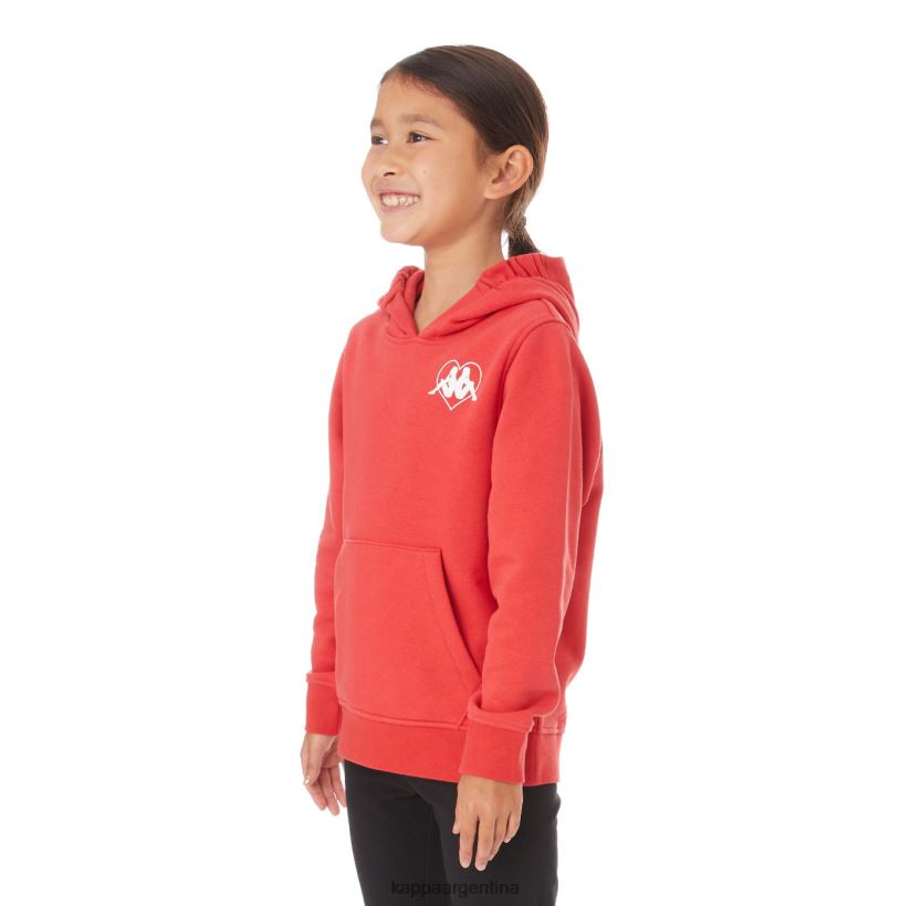 Kappa niños sudadera con capucha para niños authentic love torun rojo 2FJJXV553