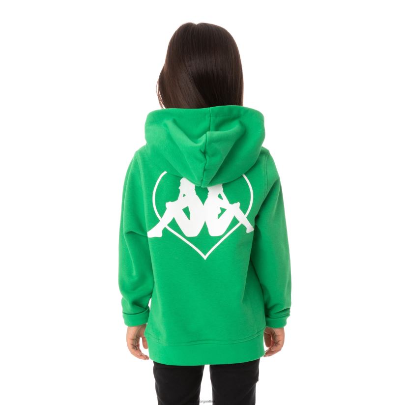 Kappa niños sudadera con capucha para niños authentic love torun verde 2FJJXV552