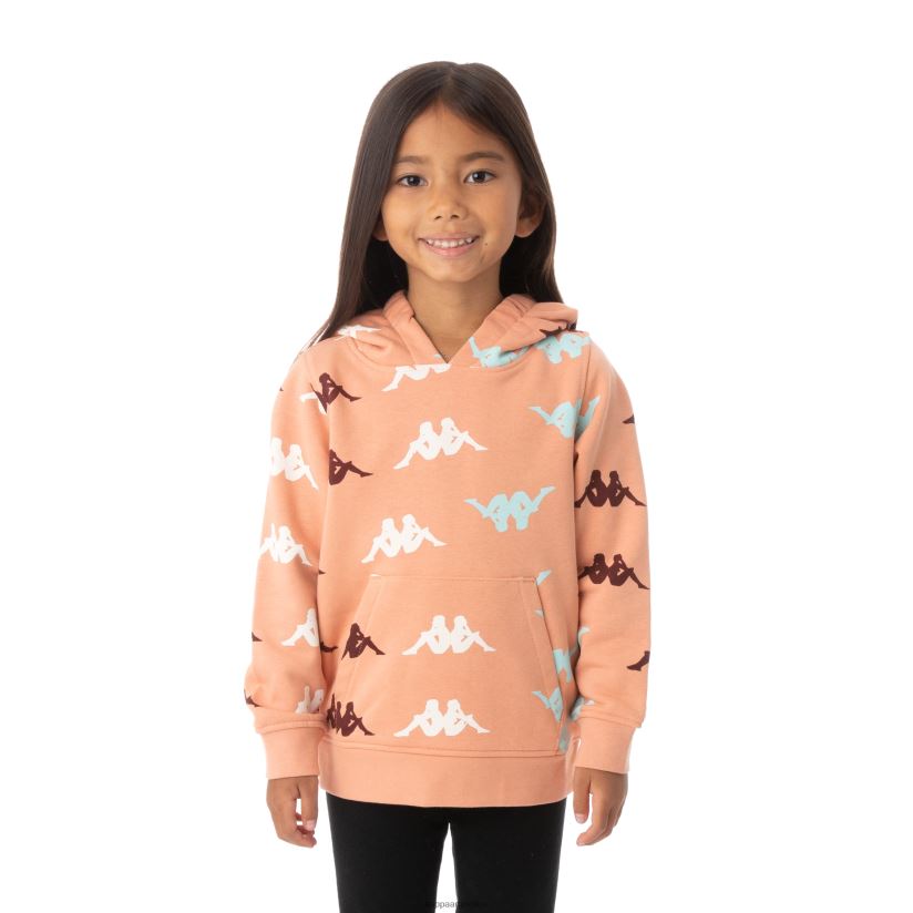 Kappa niños sudadera con capucha sneek auténtica para niños coral rosa 2FJJXV548