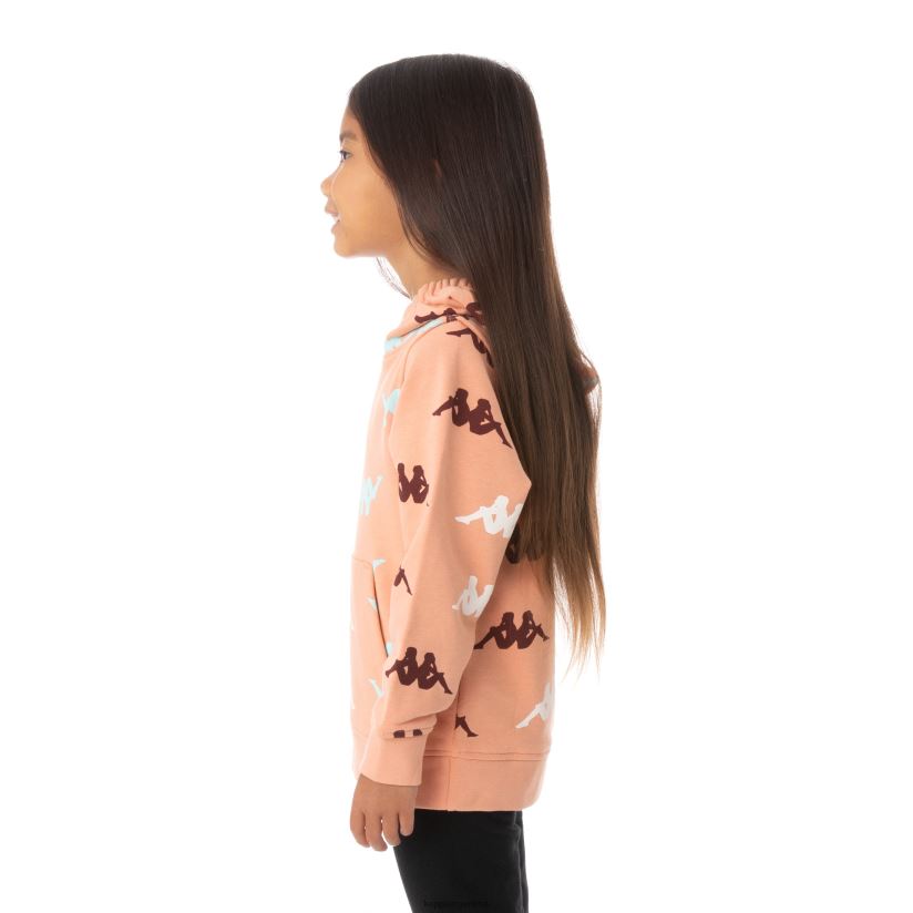 Kappa niños sudadera con capucha sneek auténtica para niños coral rosa 2FJJXV548