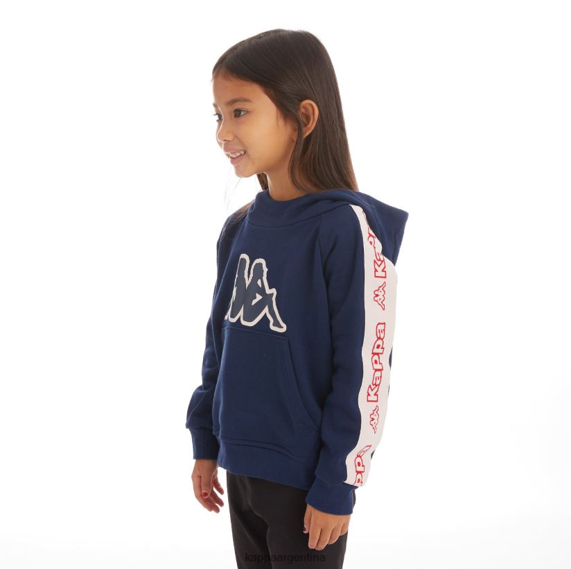 Kappa niños sudadera con capucha y logo apet 2 para niños Armada 2FJJXV538