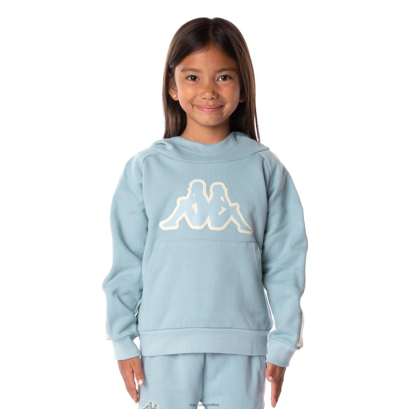 Kappa niños sudadera con capucha y logo apet 2 para niños azul claro 2FJJXV511