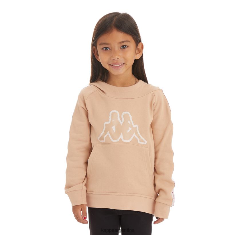 Kappa niños sudadera con capucha y logo apet 2 para niños beige 2FJJXV530