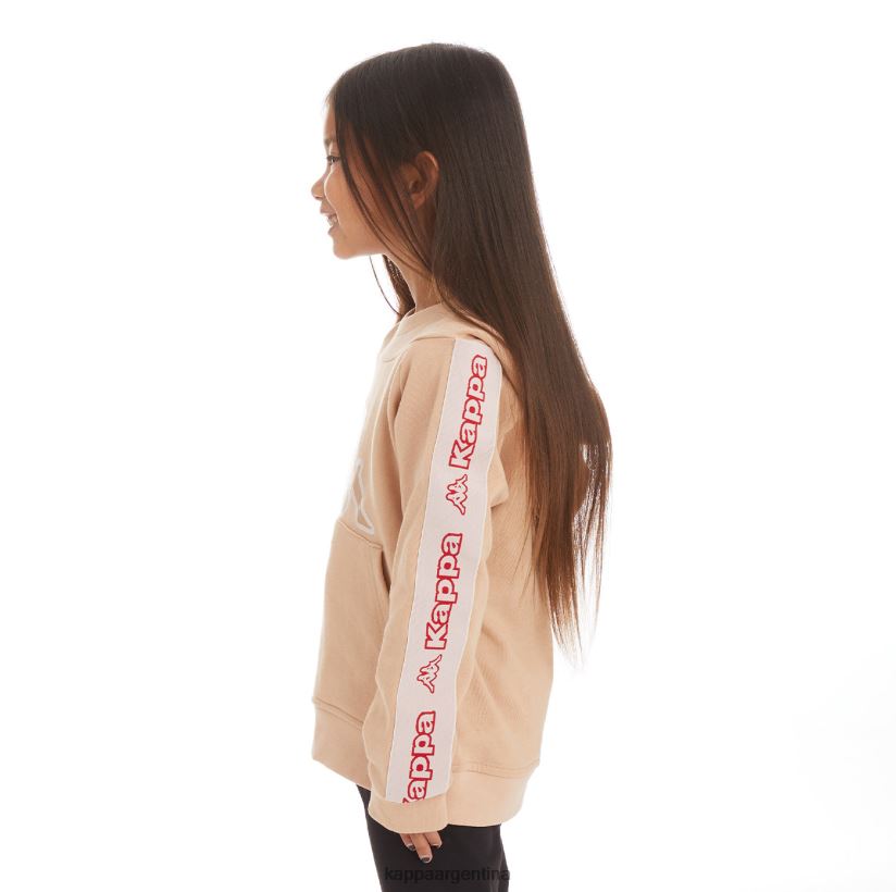 Kappa niños sudadera con capucha y logo apet 2 para niños beige 2FJJXV530