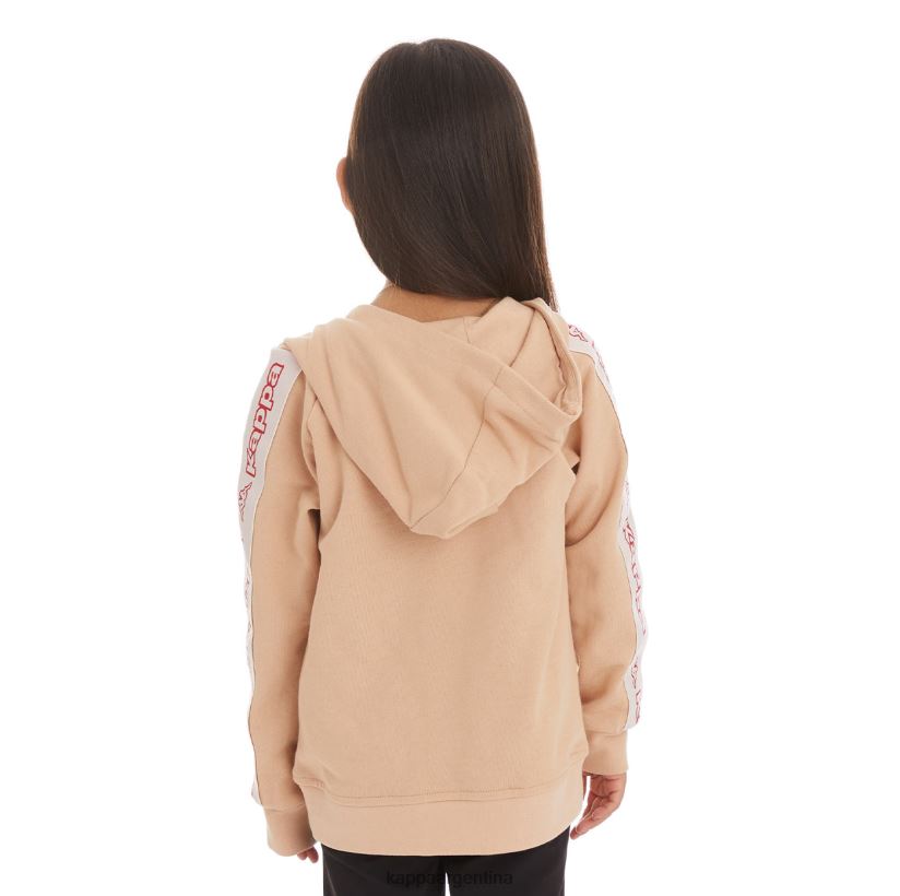 Kappa niños sudadera con capucha y logo apet 2 para niños beige 2FJJXV530